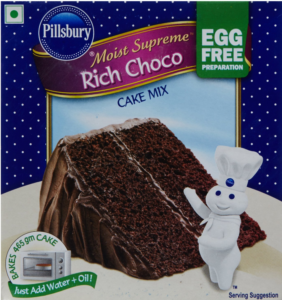 Pillsbury Moist Supreme Egg Free Cake Mix, Rich Choco, 270g