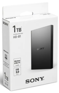 Sony 1 TB Wired External Hard Disk Drive (Black)