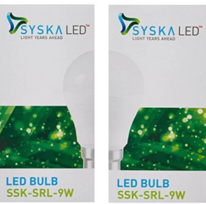 Syska B22 9-Watt LED Bulb (Pack of 2, Cool Day Light)