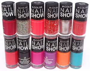 V-Color Nail Show Polish Set of 12 Pcs. (Multicolor Set No.5) at Rs.250