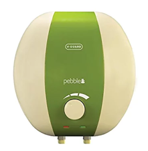 V-Guard Pebble 6-Litre 2000-Watt Water Heater (Ivory and Green)