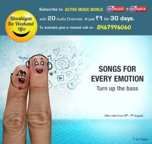 Videocon-d2h-Khushiyon-Ka-Weekend-Offer-Get-Active-Music-World-Pack-at-Re-1-only