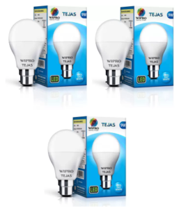 Wipro Tejas 9 W Standard B22 LED Bulb (White, Pack of 3) at Rs.199 only