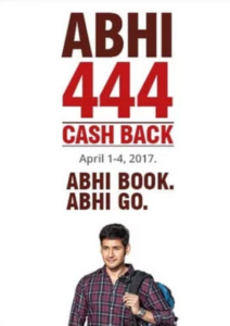 abhibus rs.444 cashback on Rs.450 bus booking