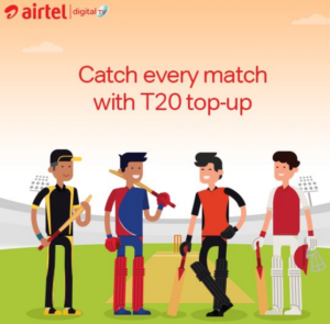 airtel dth cricket dhamaka top up