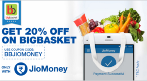 bigbasket jiomoney offer