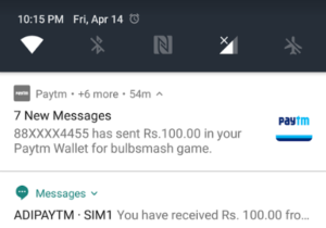 bulbsmash app get Rs 100 in paytm wallet