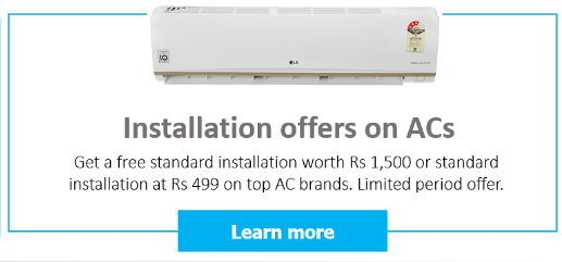 installation offer on ac amazon