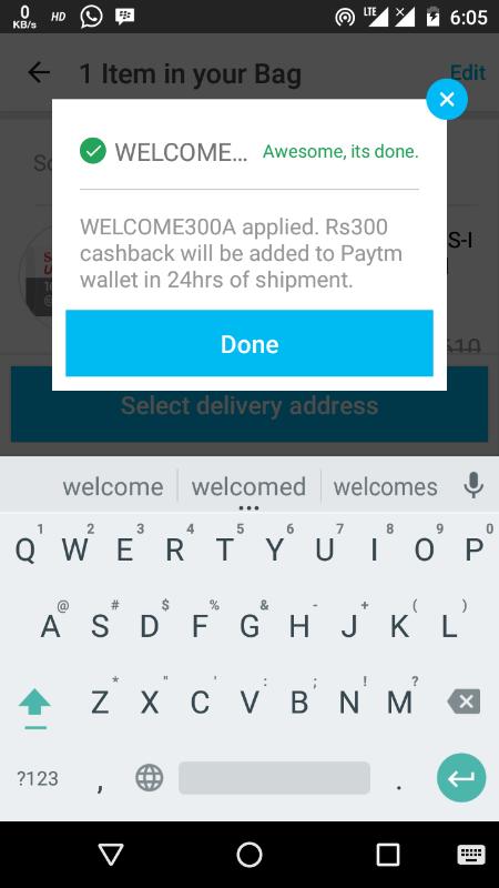 paytm mall welcome300a code