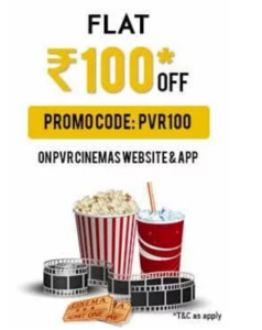 pvr rs.100 off on pvr cinemas website and app