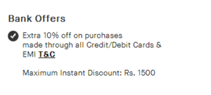 snapdeal flat 10% off 3