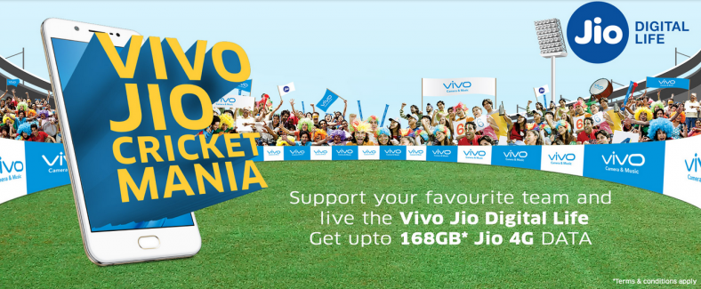 Vivo Jio offer of 160 GB data