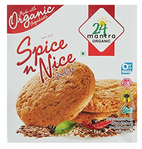 24 Mantra Organic Spice N Nice Cookies, 150g
