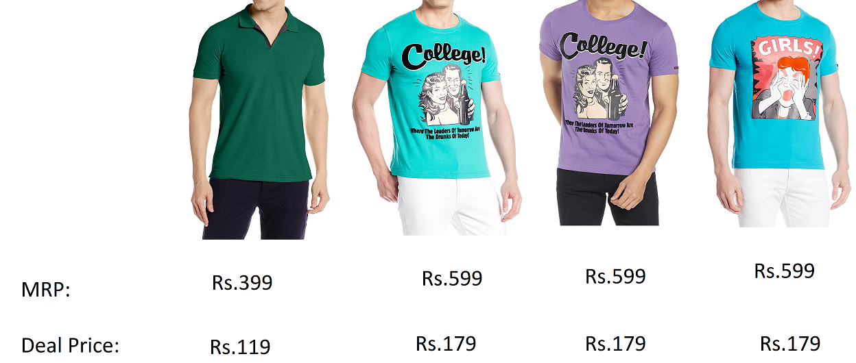 Amazon - Flat 70% off on selected Menz Shirts