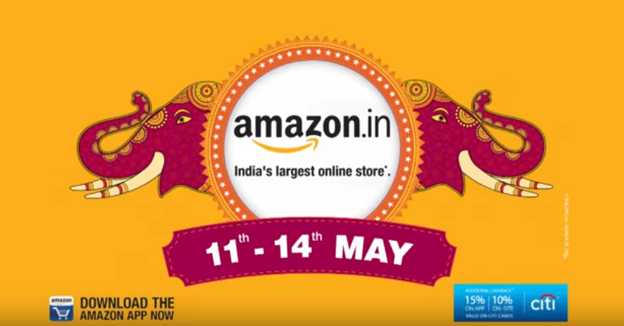Amazon great indian sale May 11th to 14th, 2017