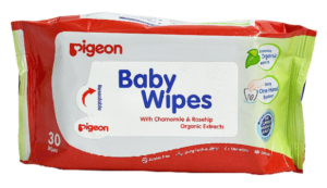 BABY WIPES, CHAMOMILE & ROSEHIP ORGANIC EXTRACTS 30S