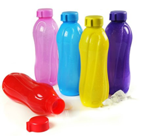 Cello Aqua Kool Polypropylene Bottle Set, 1.1 Litres, 5-Pieces, Multicolour at rs.264