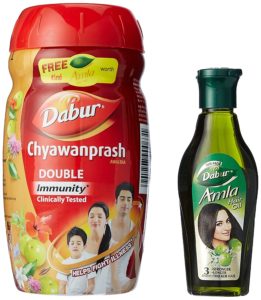 Dabur Chyawanprash - 500 g with Free Amla Hair Oil - 45 ml Worth Rupees 20 at Rs 110 only amazon
