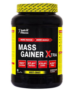 Healthvit Fitness Mass Gainer Xtra Chocolate Flavour 1kg 2.2 lbs at rs.649