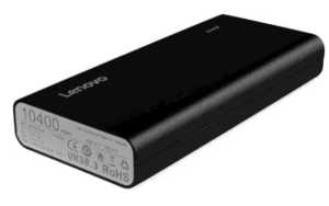 Lenovo PA 10400 10400 mAh Power Bank (Black, Lithium-ion)