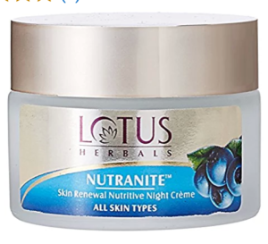 Lotus Herbal Nutranite Skin Renewal Nutritive Night Cream, 50g