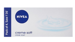 Nivea Creme Soap Normal to Dry Skin ,125gm (Pack of 4) at rs.112