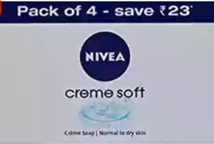 Nivea Creme Soft , 75g (Pack of 4)