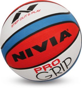 Nivia Pro Grip Basketball - Size 7 (Pack of 1, Red, White, Blue) Rs 229 only flipkart
