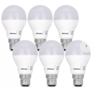 Philips 9 W B22 LED Bulb (White, Pack of 6)