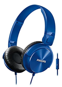 Philips Shl3095Bl/94 Dj Style Monitoring Headphone With Mic (Blue)