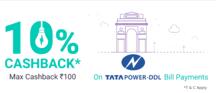 Phonepe- Get Flat 10% cashback on Tata Power DDL Electricity Bill payment