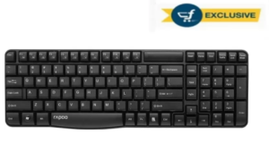 Rapoo E1050 Wireless keyboard (2.4 GHz) (Black) at rs.399