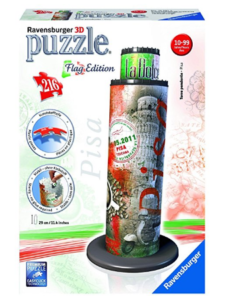 Ravensburger 3D Puzzles Pisa Tower Flag Edition, Multi Color (216 Pieces) at rs.625