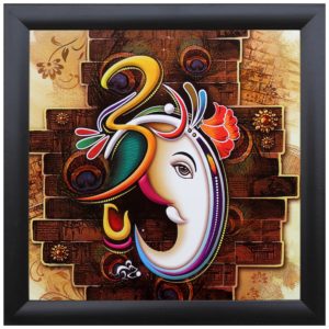 SAF 'Ganesha' Painting (Wood, 30 cm x 3 cm x 30 cm, Special Effect Textured, SAO230) Rs 39 only amazon