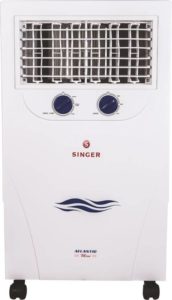 Singer Atlantic Mini Personal Air Cooler (White, 20 Litres) Rs 2699 only flipkart BIG10 sale