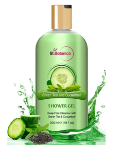 St.Botanica Refreshing Green Tea and Cucumber Shower Gel - Rich, Luxury Bath Shower With Pure Oils - 300 ml at rs.349