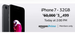 amazon apple iphone 7 at Rs 37499 only