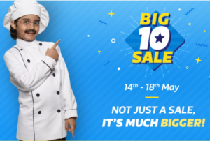 flipkart big10 sale 14th may to 18th may all best offers at one place