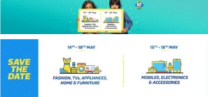 flipkart big10 sale datewise offers