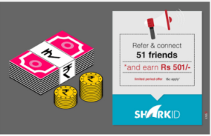 sharkid app refer friends and earn free paytm cash upto Rs 20000