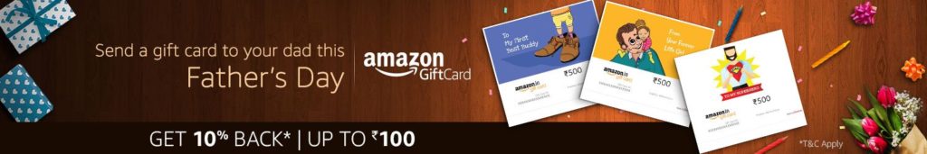AMAZON GIFT CARD FATHER's DAY
