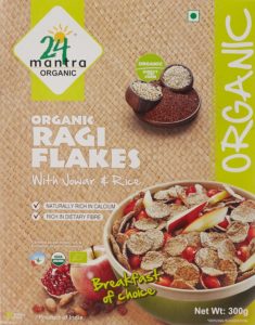 Amazon - Buy 24 Mantra Organic Ragi Flakes, 300g at Rs 92 only