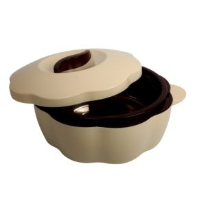 Amazon- Buy Cello Bloom Plastic Casserole, 2.5 Litres, Brown for Rs 382
