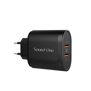 Amazon- Buy Sound One 4.8A Dual Port Smart Wall charge adapter for Rs 449