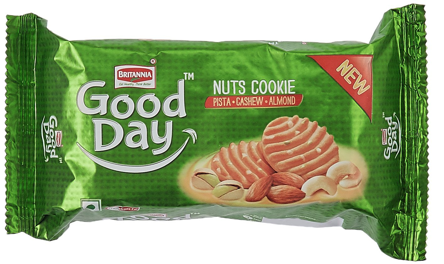 (HURRY) Amazon - Buy Britannia Good Day Biscuit, Nut Cookies, 200g for just Rs.10