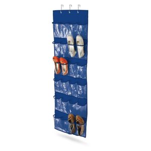 Honey-Can-Do Over The Door Clear Plastic Shoe Organizer-Storage Rack (Navy) for Rs 599
