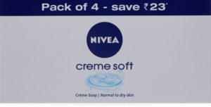 Nivea Creme Soft Sop, 75g (Pack of 4)