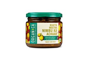 Organica Organic Sweet Lime Pickle, 350g for Rs 68