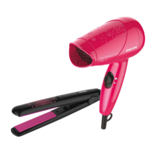 Philips HP864346 Hair Straightener + Hair Dryer Combo at rs.949