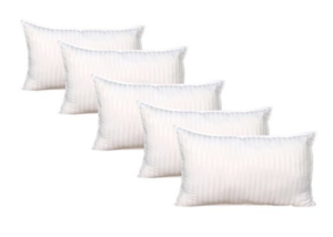 Warmland 5 Piece Microfibre Pillow Set - 17"x27", White at rs.699